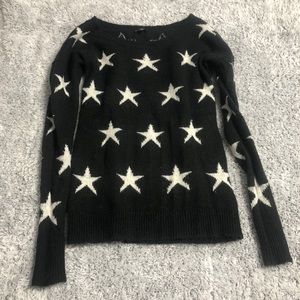 Black and white star sweater